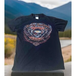 2007 Harley Davidson Muskegon Womens Medium Motorcycle‎ T-Shirt Vintage Shirt